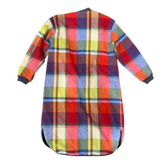 The Great. Plaid Long Shacket in Multi, Size 1/ US 4-6 - Picture 10 of 10